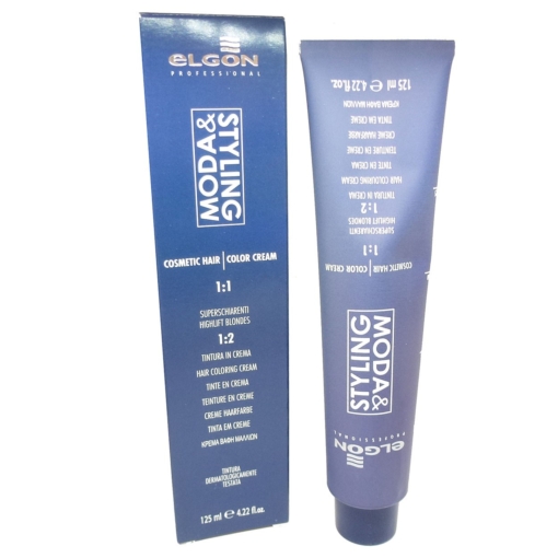 Elgon Professional Moda Styling Color Cream 125ml Haar Farbe Coloration Creme - 06/6 Dark Blonde Mahogany / Biondo Scuro Mogano