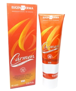 Eugene Perma Carmen Sensation Haar Farbe Creme Permanent Coloration 60ml - 606/67 Fire Red Dark Blonde / Feuerrot Dunkelblond