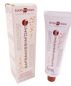 Eugene Perma Safranissimo Haar Farbe Coloration Permanent ohne Ammoniak 90ml - 04.35 Sweet Chestnut / Edelkastanie