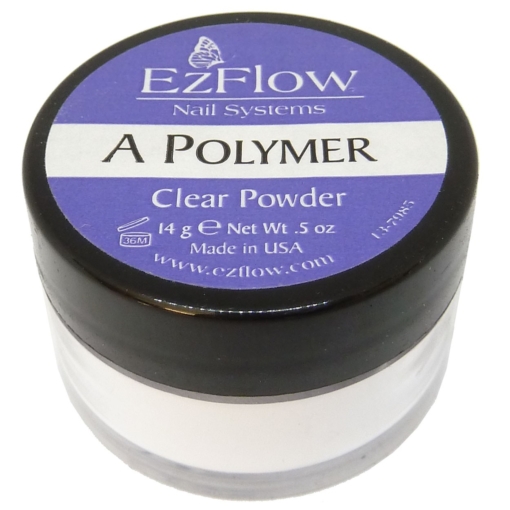 Ez Flow A Polymer Powder Acryl Pulver Maniküre Nail Art Nagel Pflege 14g - Clear Powder