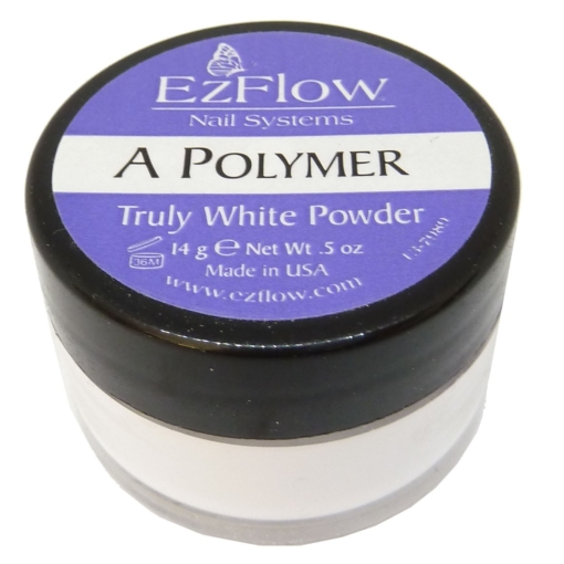 Ez Flow A Polymer Powder Acryl Pulver Maniküre Nail Art Nagel Pflege 14g - Truly White Powder