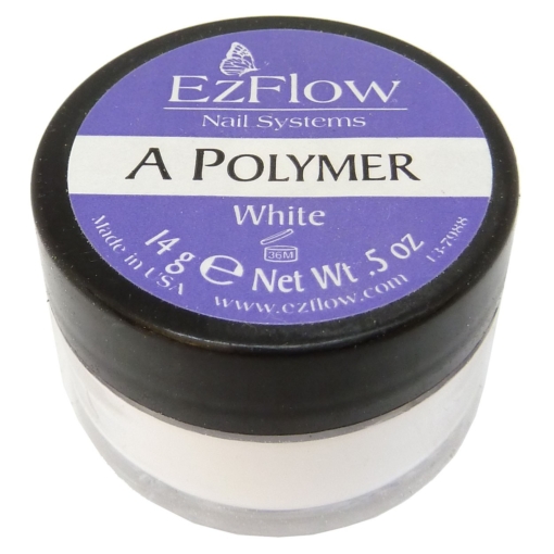Ez Flow A Polymer Powder Acryl Pulver Maniküre Nail Art Nagel Pflege 14g - White