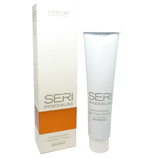 Farcom Seri Premium Hair Color Cream Permanent Creme Haar Farbe Coloration 60ml - 6.34 Titan