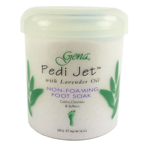 Gena Calming Pedi Jet Non-Foaming Foot Soak Wellness Haut Peeling Fuß Bad 399g