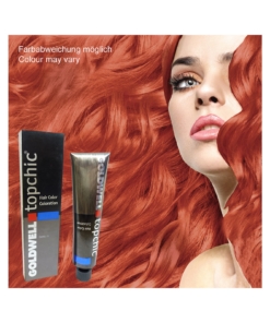 Goldwell Topchic Hair Creme Farbe permanente Färbung in viele Nuancen 60ml - # 8-RK eruption rot