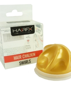HairFX London Hair ChalkIn Swirls Haar Kreide Farbe Styling auswaschbar Halal 5g - Golden Glow