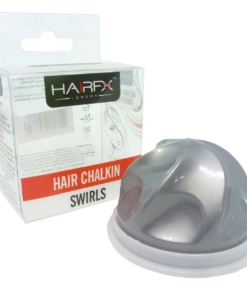 HairFX London Hair ChalkIn Swirls Haar Kreide Farbe Styling auswaschbar Halal 5g - Silver Fox