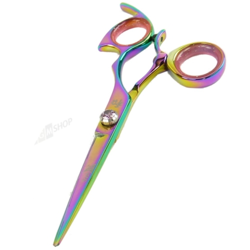 Hisaki Shark Fin Titanium Swivel Rechtshänder Friseur Haar Schere 440-Stahl