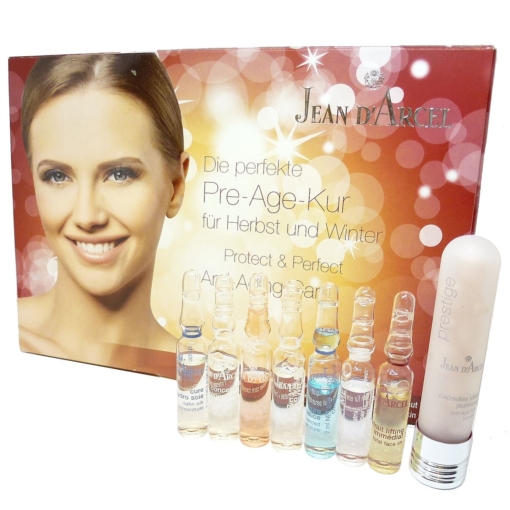 Jean D'Arcel Protect + Perfect Anti Aging Care Gesicht Haut Pflege Öl Serum Set