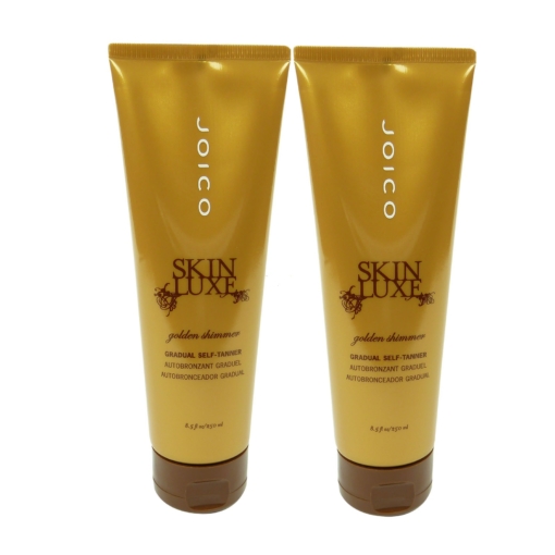 Joico SKIN LUXE Golden Shimmer Self Tanner Selbst Bräunungs Lotion - 2 x 250 ml