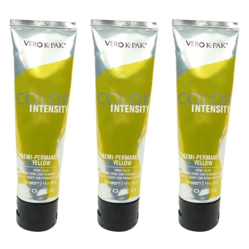 Joico Vero K-PAK Color Intensity Semi Permanent Color YELLOW Haarfarbe 3x118ml