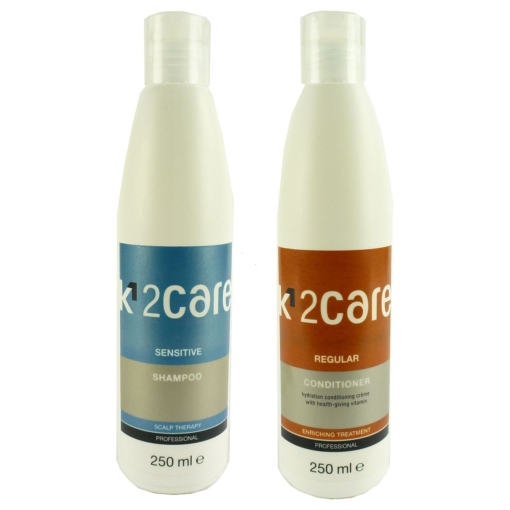 K1 2Care Sensitive Shampoo 250ml + Regular Conditioner 250ml Haar Pflege Set
