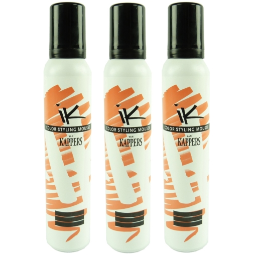 Kappers KIS Color Styling Mousse hellbraun Haarpflege Schaum Tönung 3x200ml