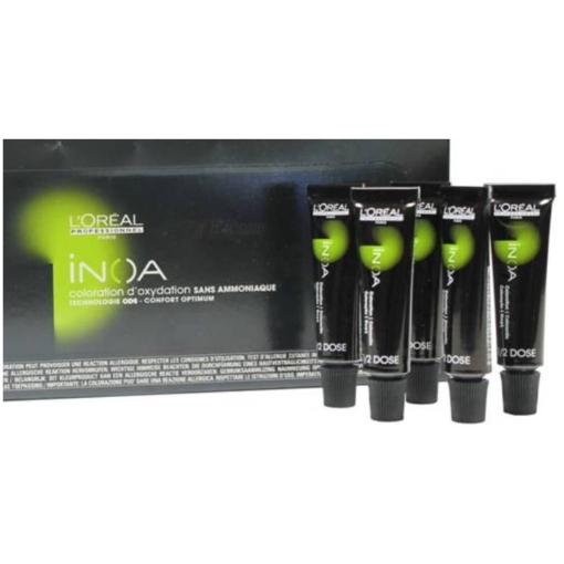 L'Oréal Professionnel Inoa Oxidative Haarfarbe Creme ohne Ammoniak 6x8g - 05.12 light brown ash irise / hellbraun asch irise