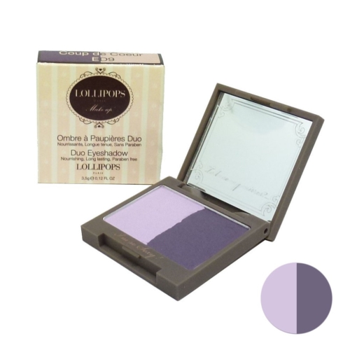 Lollipops Paris Duo Eye Shadow - Eye shadow eye make-up paraben free - 3.5g - ED09 Coup de Coeur