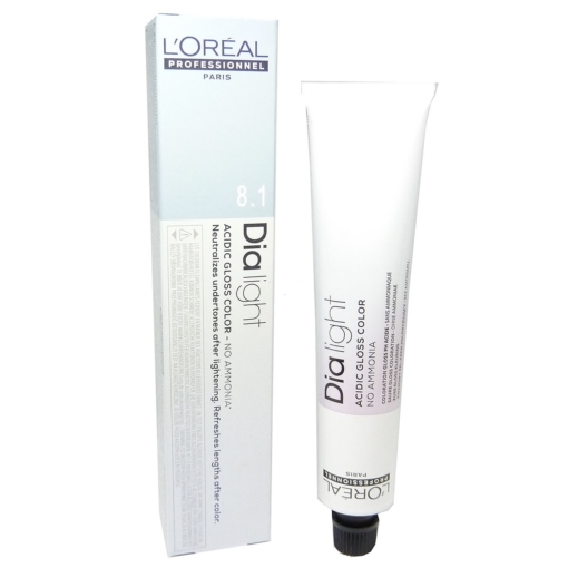 L'Oréal Professionnel Dialight Acidic Gloss Color Tönung ohne Ammoniak 50ml - 08.1 Light Blonde Ash / Hellblond Asch