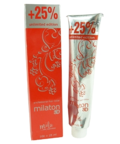 Mila Milaton 3D professionelle Haarfarbe permanente Färbecreme 125ml - 5.7 Light Brown Ultimative Burgundy / Hellbraun ultimativ burgund