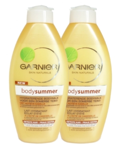 Multipack 2x250ml Garnier Bodysummer Feuchtigkeits-Lotion Sommerlicher Teint