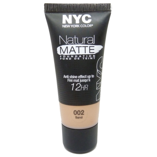 NYC Natural Matte Foundation 12HR Creme Grundierung Teint Gesicht Make Up 30ml - 002 Sand