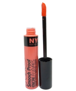 NYC Smooch Proof Liquid Lip Stain Lipgloss Creme Lippen Farbe Make Up Stift 7ml - 100 Faithful Coral