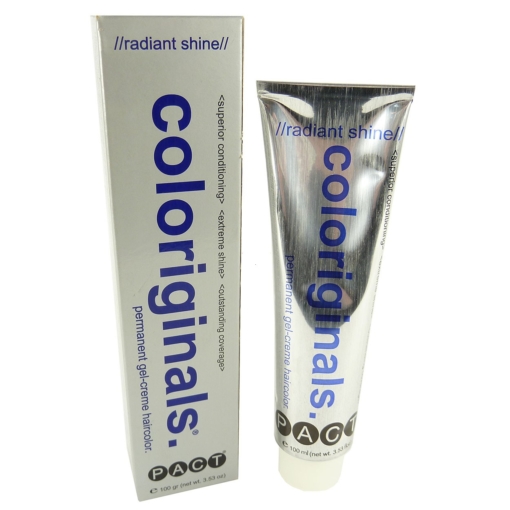 PACT coloriginals Permanent Gel Creme Haar Farbe Coloration 100ml - 6BG Dark Blond Brown Gold / Dunkelblond Braun Gold