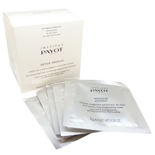 Payot Detox Absolue Kit Oxygenating Treatments Haut Gesicht Pflege Maske 5x8g