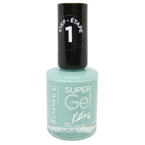 Rimmel London Super Gel Nagel Lack Farbe Maniküre Polish Make Up 12ml - 051 Shallow Bay