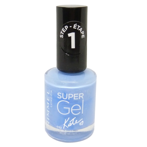 Rimmel London Super Gel Nagel Lack Farbe Maniküre Polish Make Up 12ml - 052 Blue Babe