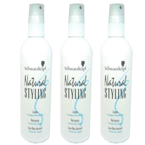 Schwarzkopf Natural Styling Hairspray Keratin Care Complex Multipack 3 x 200 ml