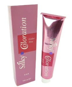 Silky Coloration Color Vive Haar Farbe Permanent Creme 100ml - 01 Black / Schwarz