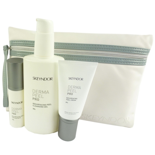 Skeyndor Kit Dermapeel Pro Cream - Haut Pflege Reinigung Geschenk Set + Tasche