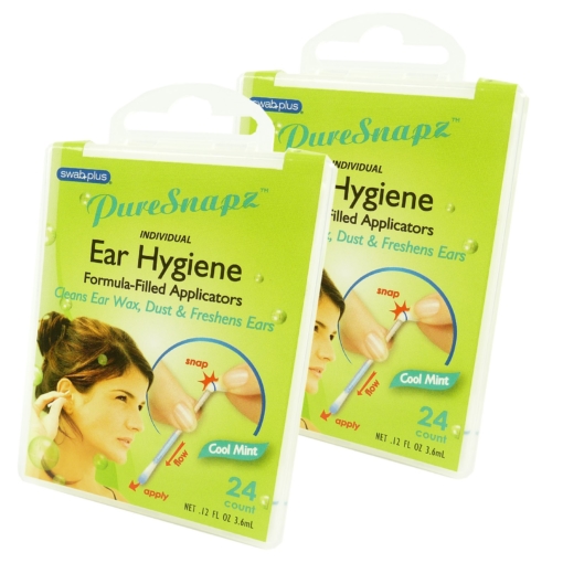 SwabPlus Pure Snapz Ear Hygiene Ohr Pflege Reinigung Reise Multipack - 2-Pack