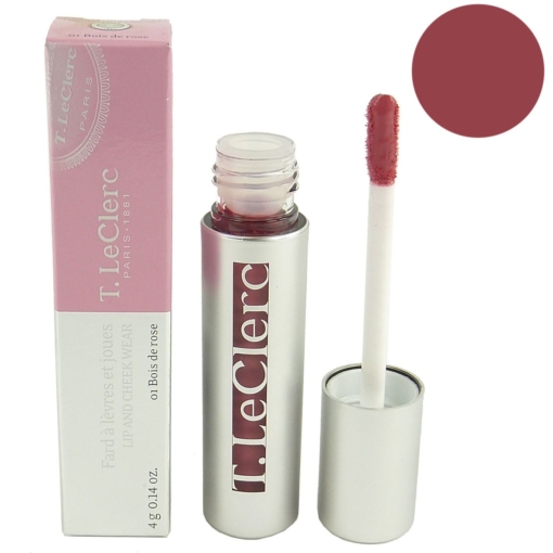 T. LeClerc PARIS 1881 Lip and Cheek Wear Creme Lippen Stift Blush Make Up 4g - 01 Bois de Rose