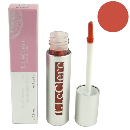 T. LeClerc PARIS 1881 Lip and Cheek Wear Creme Lippen Stift Blush Make Up 4g - 02 Paprika