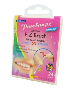 SwabPlus Pure Snaps EZ Brush Bubble Gum für Zahn und Zahnfleisch Reinigung