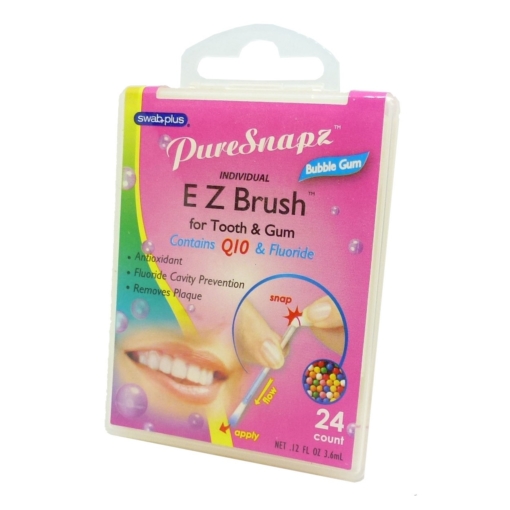 SwabPlus Pure Snaps EZ Brush Bubble Gum für Zahn und Zahnfleisch Reinigung