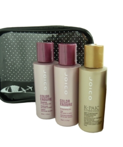 JOICO 4-tlg Coloriertes Haar Pflege Reise Set - Shampoo Conditioner Styling