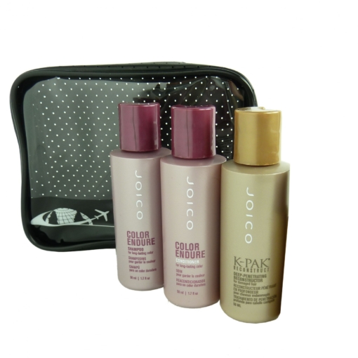 JOICO 4-tlg Coloriertes Haar Pflege Reise Set - Shampoo Conditioner Styling