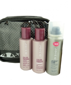 JOICO Reise Pflege Set coloriertes Haar Shampoo, Conditioner + Finishing Spray