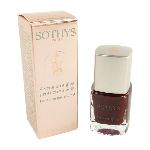 Sothys Protective Nail Enamel - Farb Auswahl - Nagel Lack Pflege Maniküre - 8ml - 07 Rouge profond