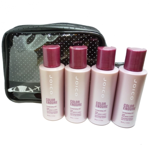 JOICO 5-tlg Haar Pflege Conditioner Reise Set - für Coloriertes Haar 4x50ml