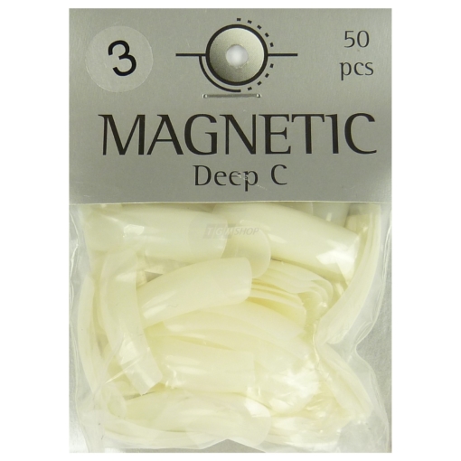 Magnetic Nail Tips Deep C Größe 3 künstliche Nägel 50 Stück