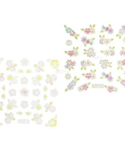 YOU Nails Nail Art Tattoo Design Nagel Aufkleber Maniküre Sticker Blume 1 Blatt - Flowers MY 01