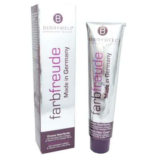 Berrywell Farbfreude Cream Hair Color Permanent Creme Haar Farbe Coloration 61ml - 12.1 Special Blonde Green Matt / Spezial Blond Grün Matt